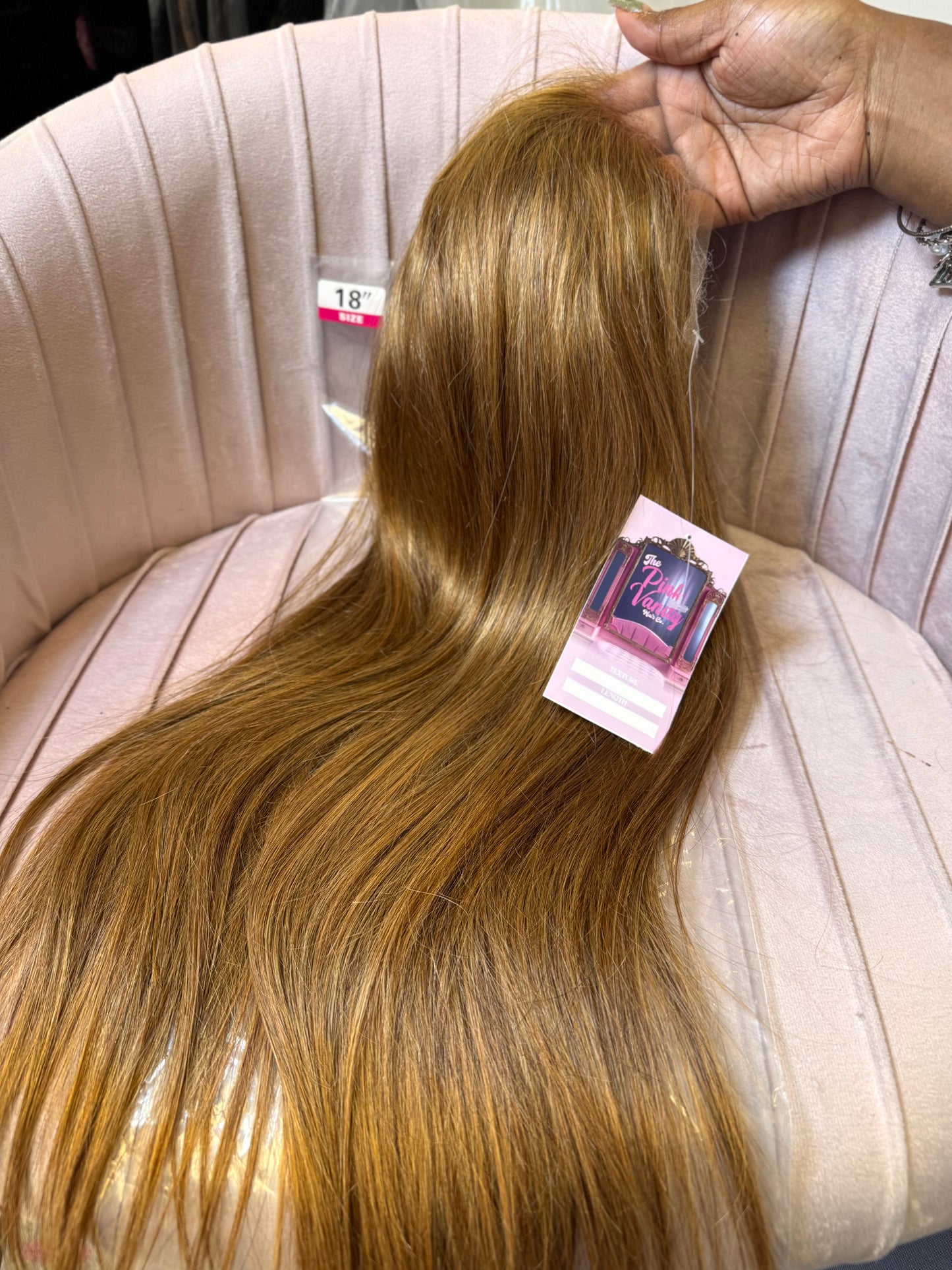 18" 13x4 HD Lace Wig - Straight - Light Brown (Toffee Sleek)