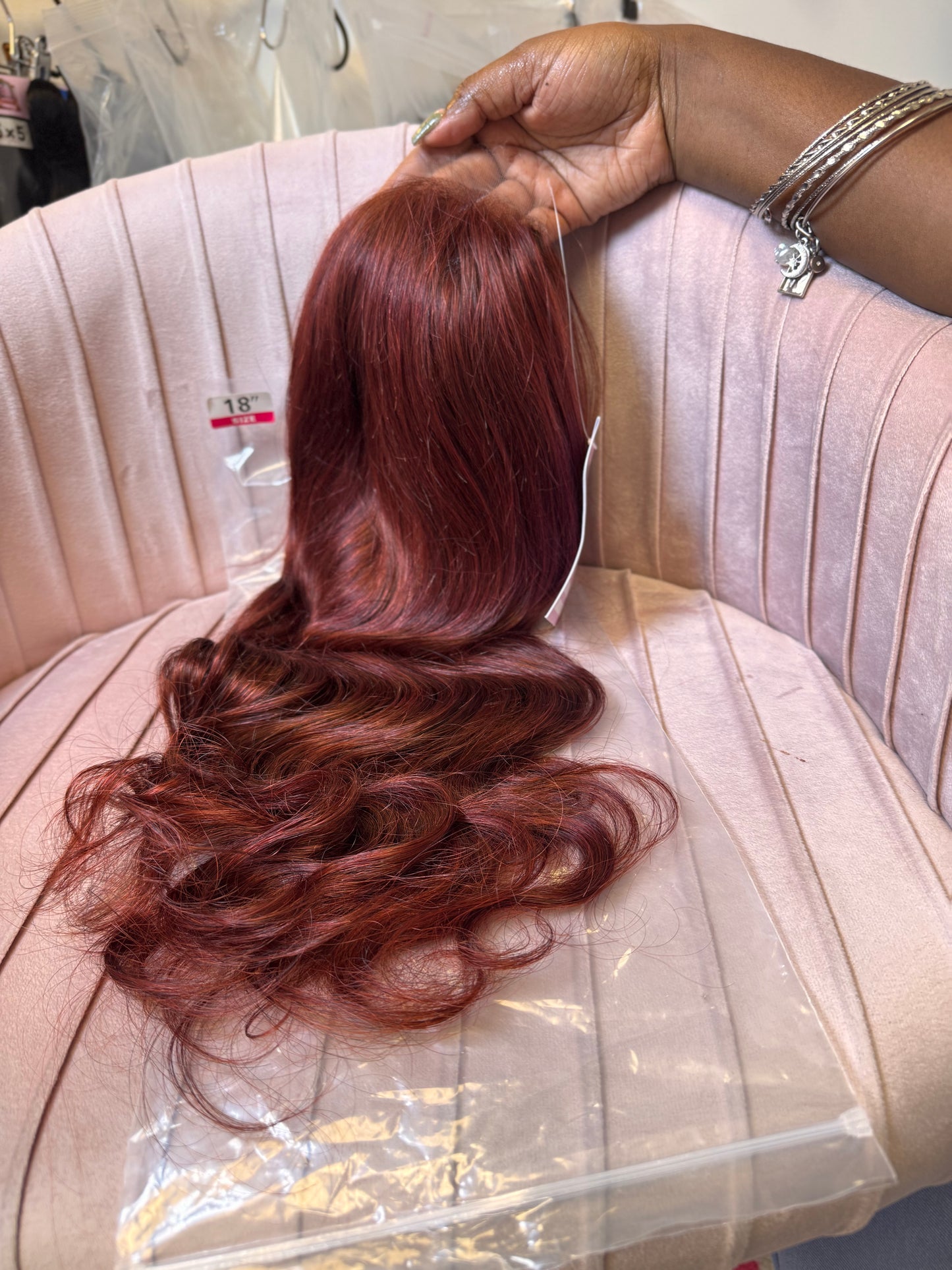 18" 5x5 HD Lace Wig - Body Wave - Auburn (Autumn Spice)