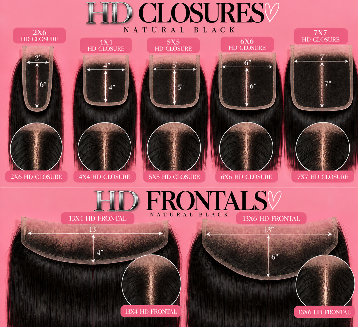 Luxe Edit | Natural Black HD Closures & Frontals