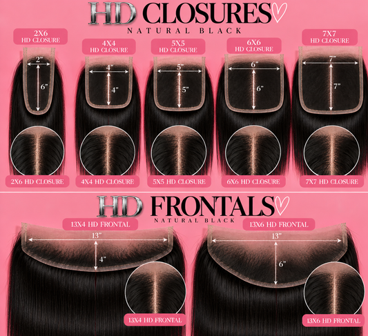 Luxe Edit | Natural Black HD Closures & Frontals
